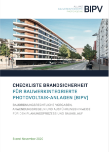 Checkliste Brandsicherheit für BIPV-Anlagen